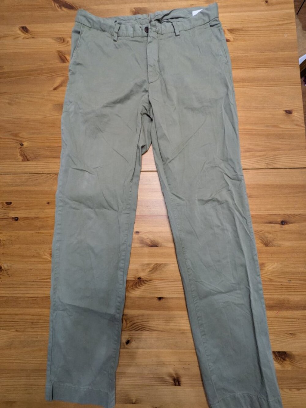 Ledbury The Richmond Chino Pant Men's 33x33 Olivine Cotton Twill Excellent Used